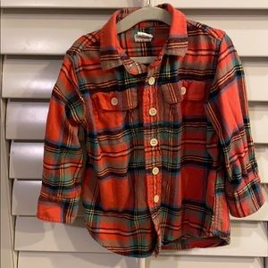 Boys button down flannel